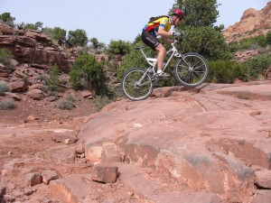 John at Flat Pass, Moab UT, on his Amp Research B4