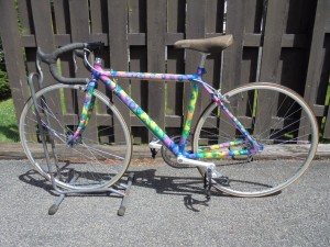 1987 Cannondale with factory custom paint.